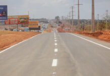 GDF finaliza pavimentação da marginal da BR-040 e inicia sinalização da via