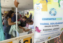 Edição de Natal do Varal Solidário movimenta a Rodoviária do Plano Piloto com 10 mil peças gratuitas